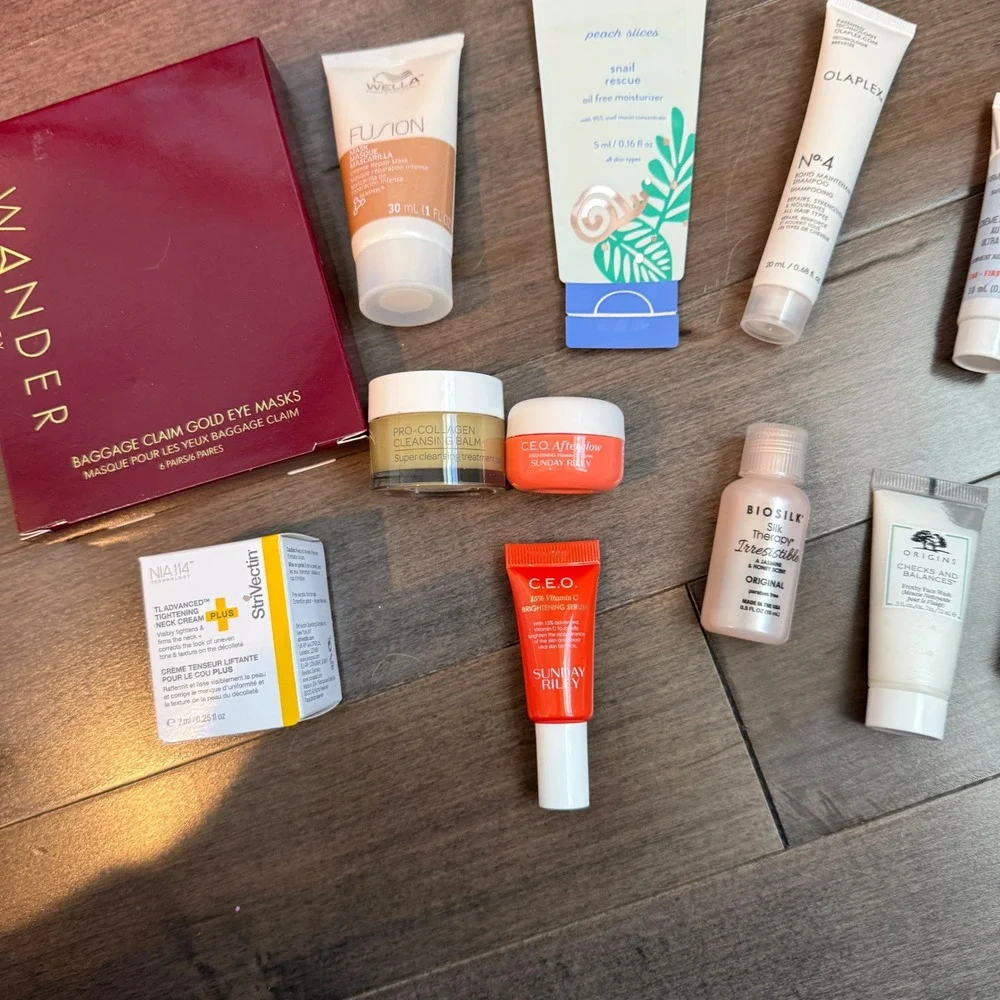 Wander Beauty‎ Sunday Riley Olaplex Elemis Skincare Haircare Travel Bundle 12pc